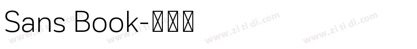 Sans Book字体转换
